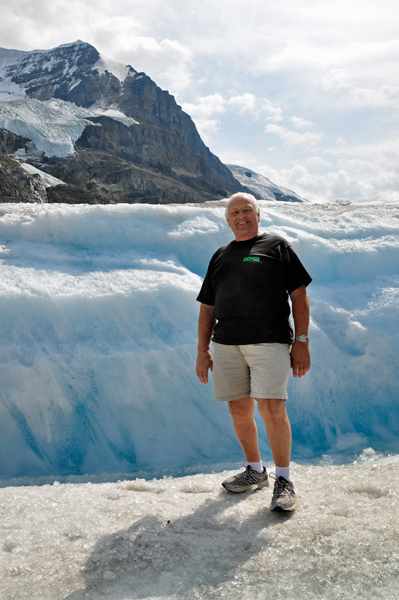 Lee Duquette on The Athabasca Glacier